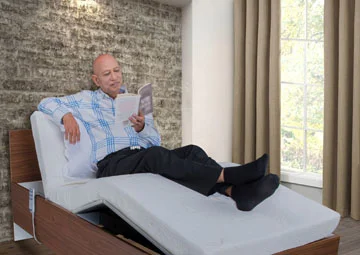 adjustable recliner bed to zero-gravity position